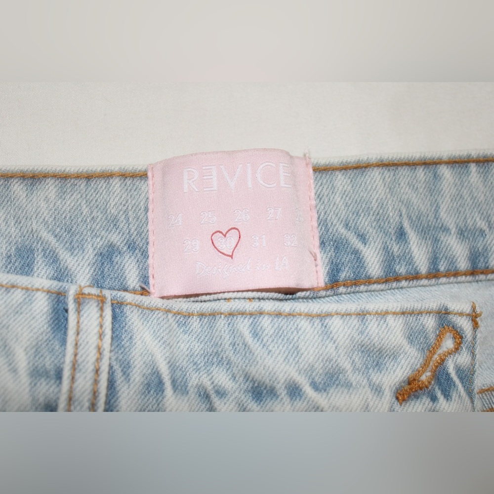 REVICE Sky Blue Denim with Pink Tag